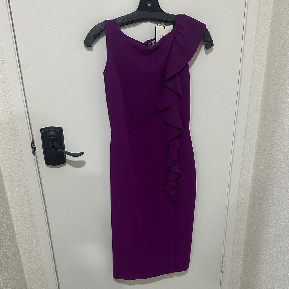 Chiara Boni One Shoulder Purple Dress